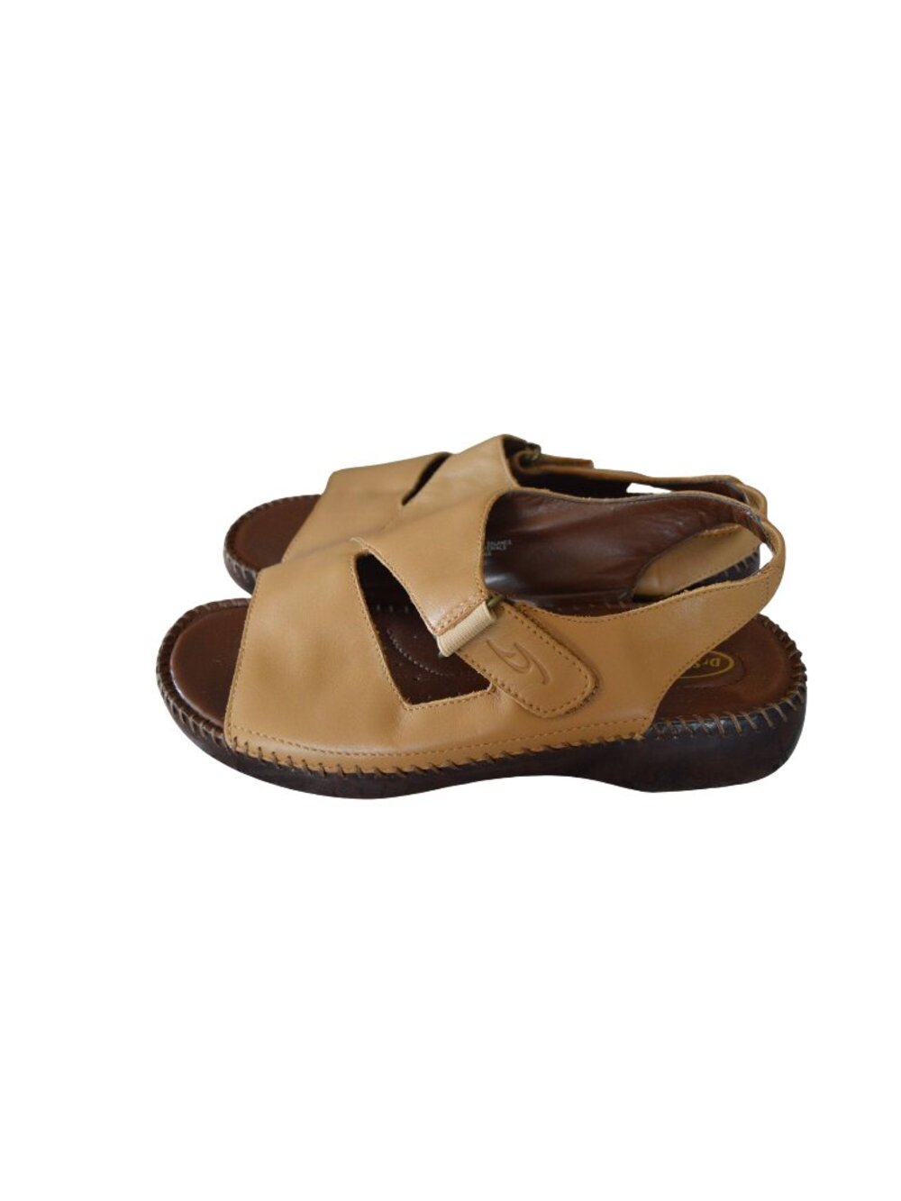 Dr. Scholl's Nina Comfort Sandals Tan Leather Women's Size 8.5 Extra Wide Boho